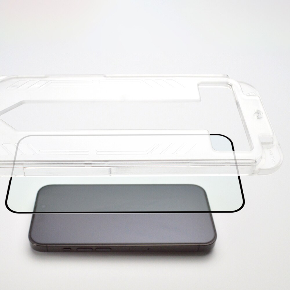 9H härdat glas med monteringsram för iPhone 14 Plus Wozinsky Premium Glass - svart, bild 5
