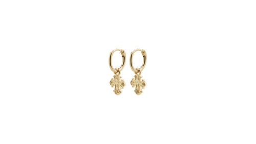 PILGRIM - DAGMAR Huggie Hoop Earrings - Gold-Plated - 10 mm, bild 3