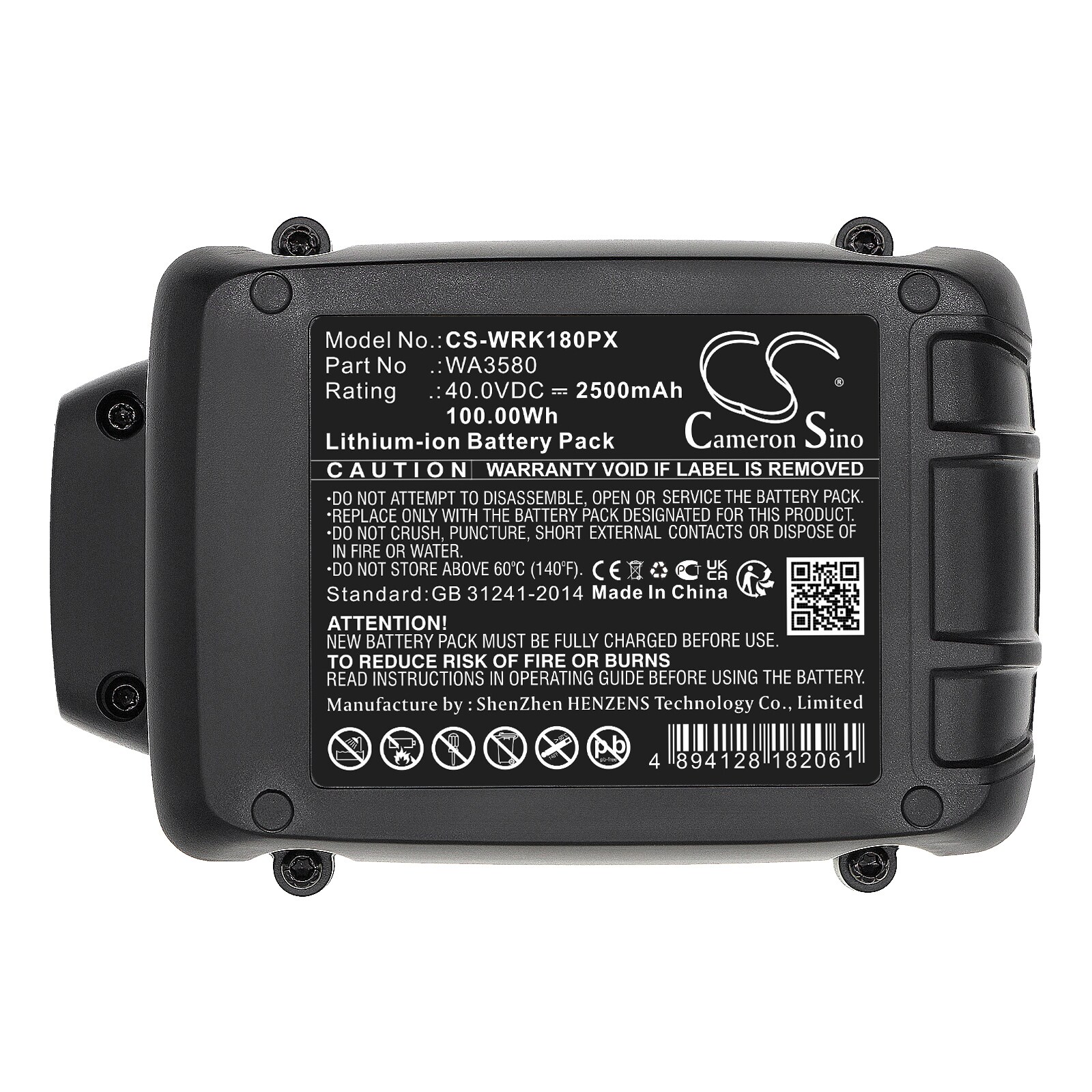 Batteri till Elverktyg för Worx WG180, WG280, WG380 m.fl., bild 5