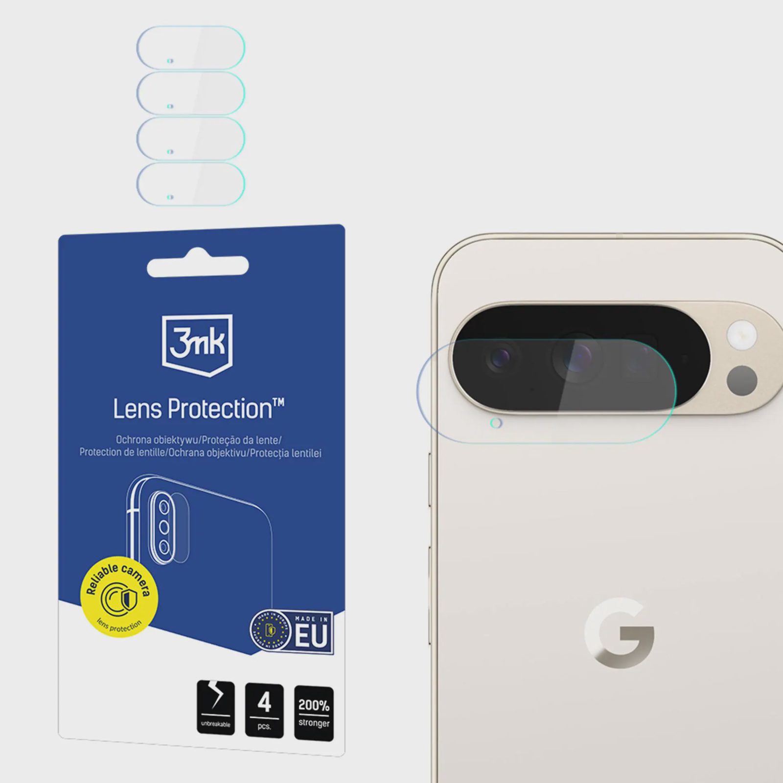3mk linsskydd i glas för Google Pixel 10 Pro XL