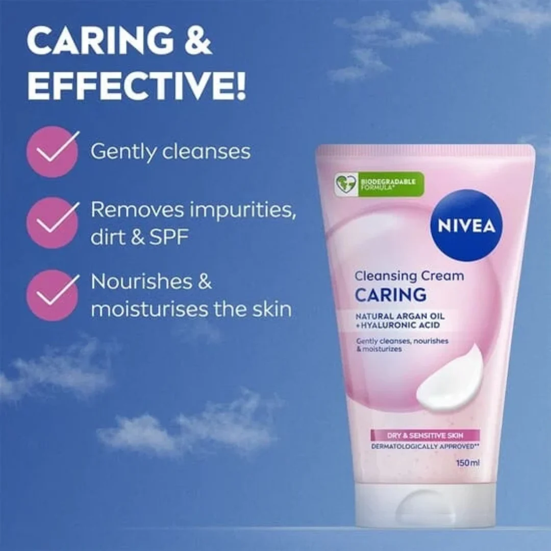 NIVEA Caring Cleansing Cream 150 ml, bild 2