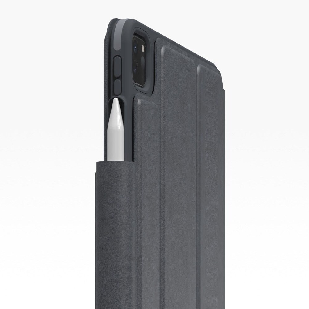 ZAGG Pro Keys - Tangentbord och foliefodral - med pekdyna - bakgrundsbelyst - Bluetooth - QWERTZ - tysk - svart/grå tangentbord, svart/grå fodral - för Apple 10.2-inch iPad (7:e generation, 8:e generation), bild 3