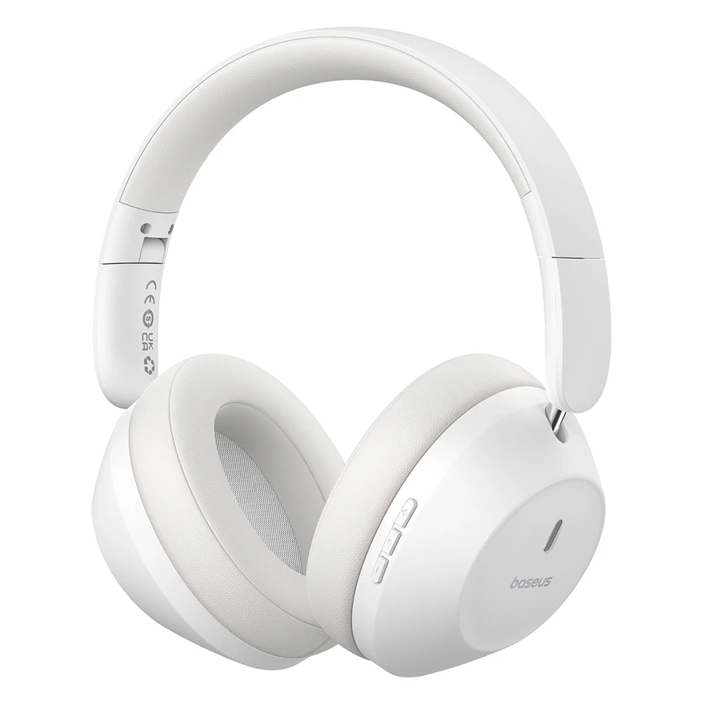 Baseus Bass 30 Max on-ear Bluetooth-headset med lång batteritid - Vit