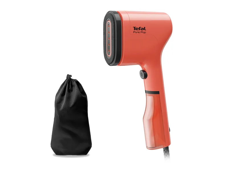 Tefal Pure Pop klädångare, korall
