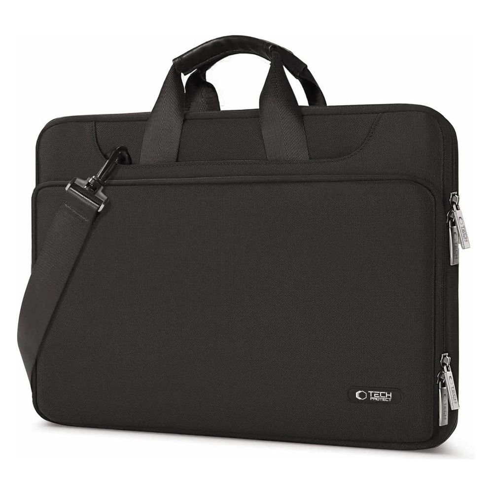 15-16 Tech-Protect Laptop-väska med fickor - svart, bild 2