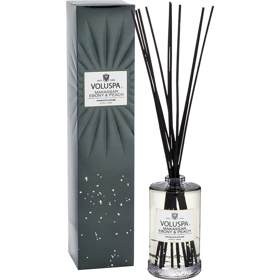 Voluspa Makassar Ebony & Peach Vermeil Reed Diffuser 192 ml