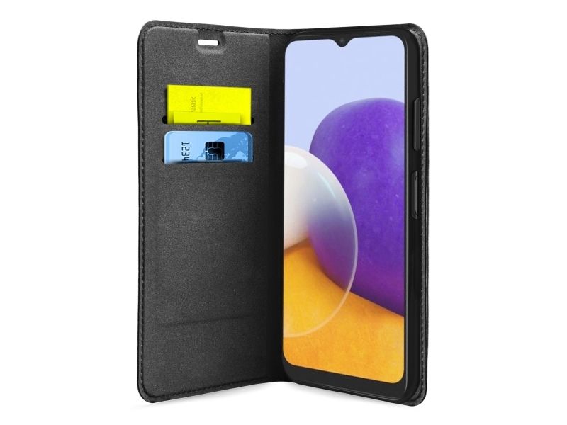SBS TEBKLITESAA22K, Plånbok, Samsung, Galaxy A22 5G, 16,8 cm (6.6), Svart