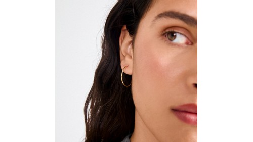 PILGRIM - SANNE Medium Hoop Earrings - Gold-Plated - 26 mm, bild 3