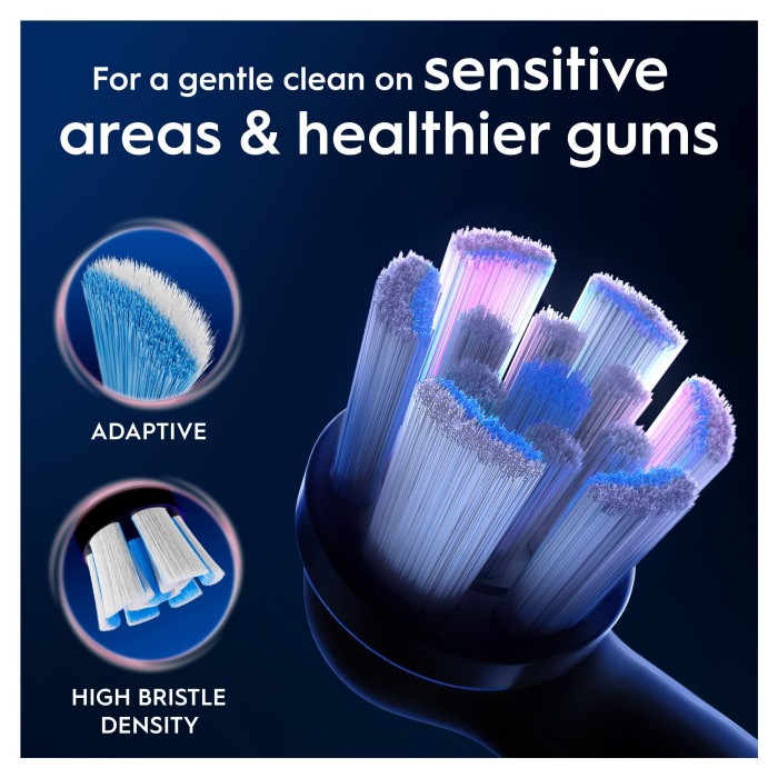 Oral-B iO Gentle Care borsthuvuden 8 st, svart, bild 3