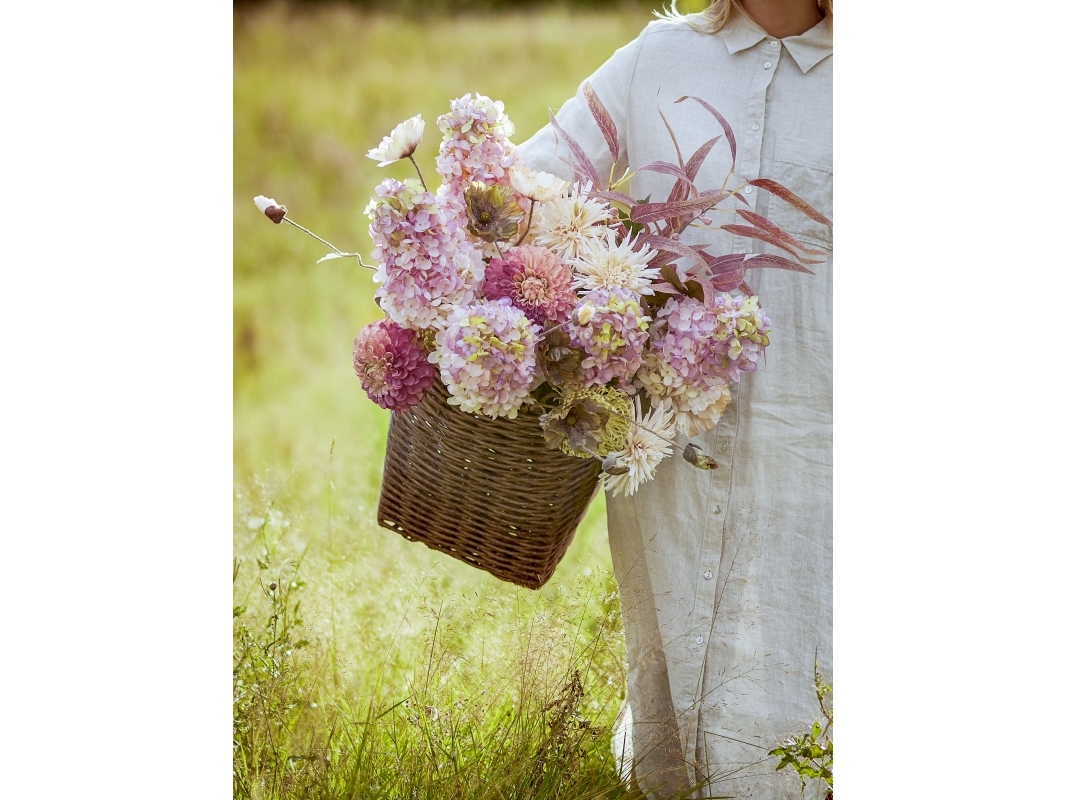 BLOOMINGVILLE Hortensiastjälk, rosa, Konstgjorda blommor