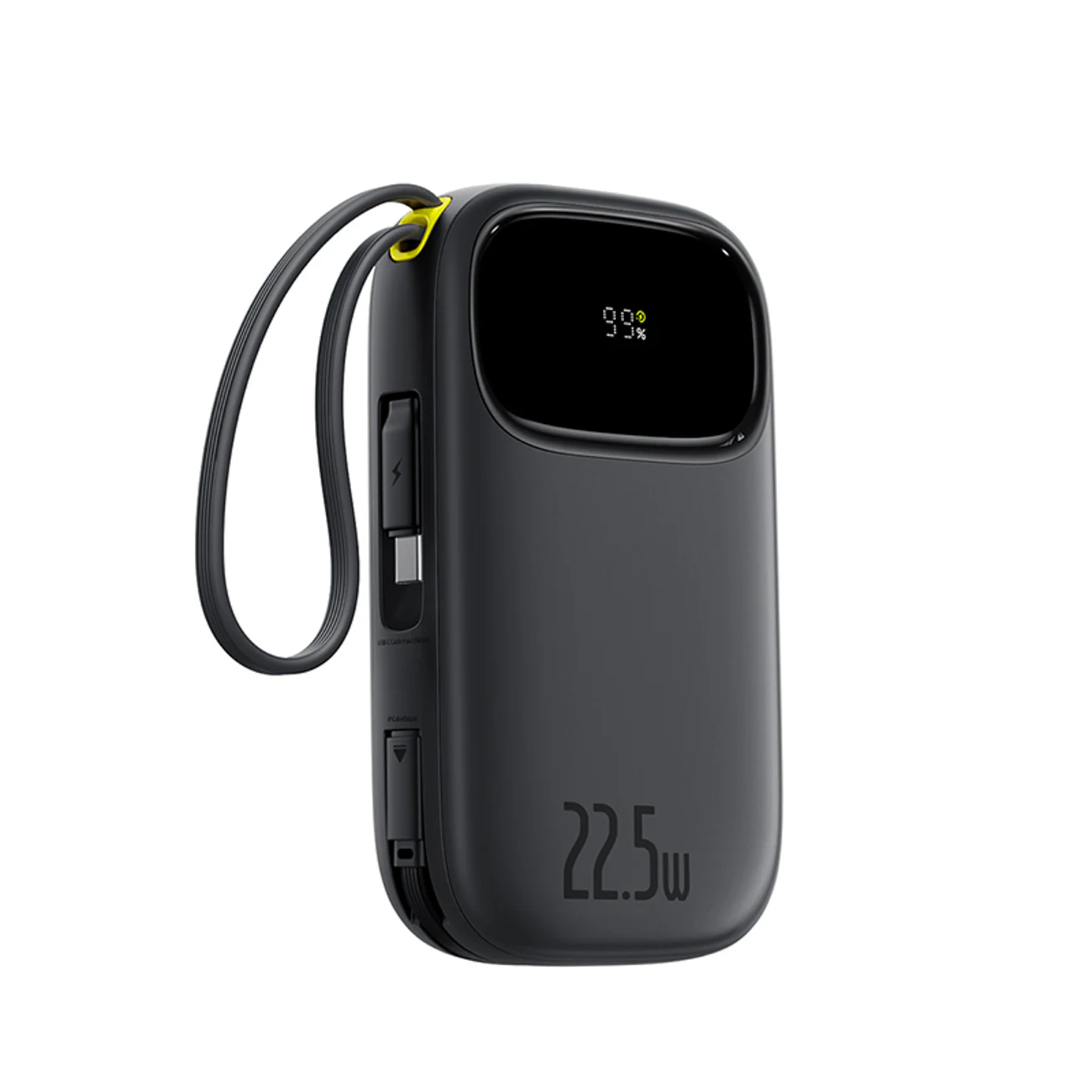 Baseus EnerFill FC31 10000mAh 22.5W Powerbank med digital display och 2 inbyggda kablar - Svart, bild 2