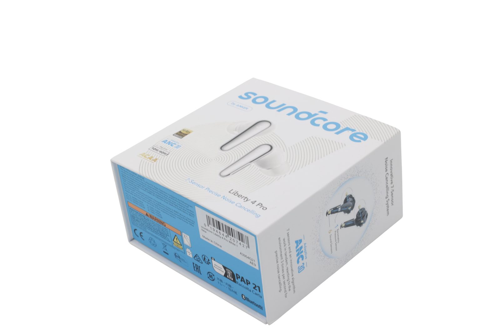 Soundcore Liberty 4 Pro True Wireless in ear-hörlurar (vita), bild 2