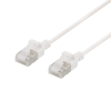 DELTACO TP-kabel Cat6a Tunn Rund U/FTP Vit 1 m