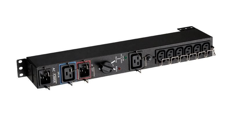 Eaton HotSwap MBP, 3000VA, 7 utgångskontakter, rackmonterad 1U, bild 3