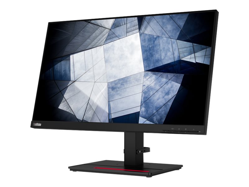 Lenovo ThinkVision P24h-20 - LED-skærm - 23.8 - 2560 x 1440 QHD @ 75 Hz - IPS - 300 cd/m² - 1000:1 - 4 ms - HDMI, DisplayPort, USB-C - højtalere - ravnsort