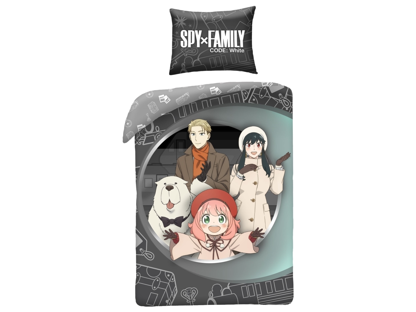 Spy X Family påslakan 140 x 200 cm - 100% bomull