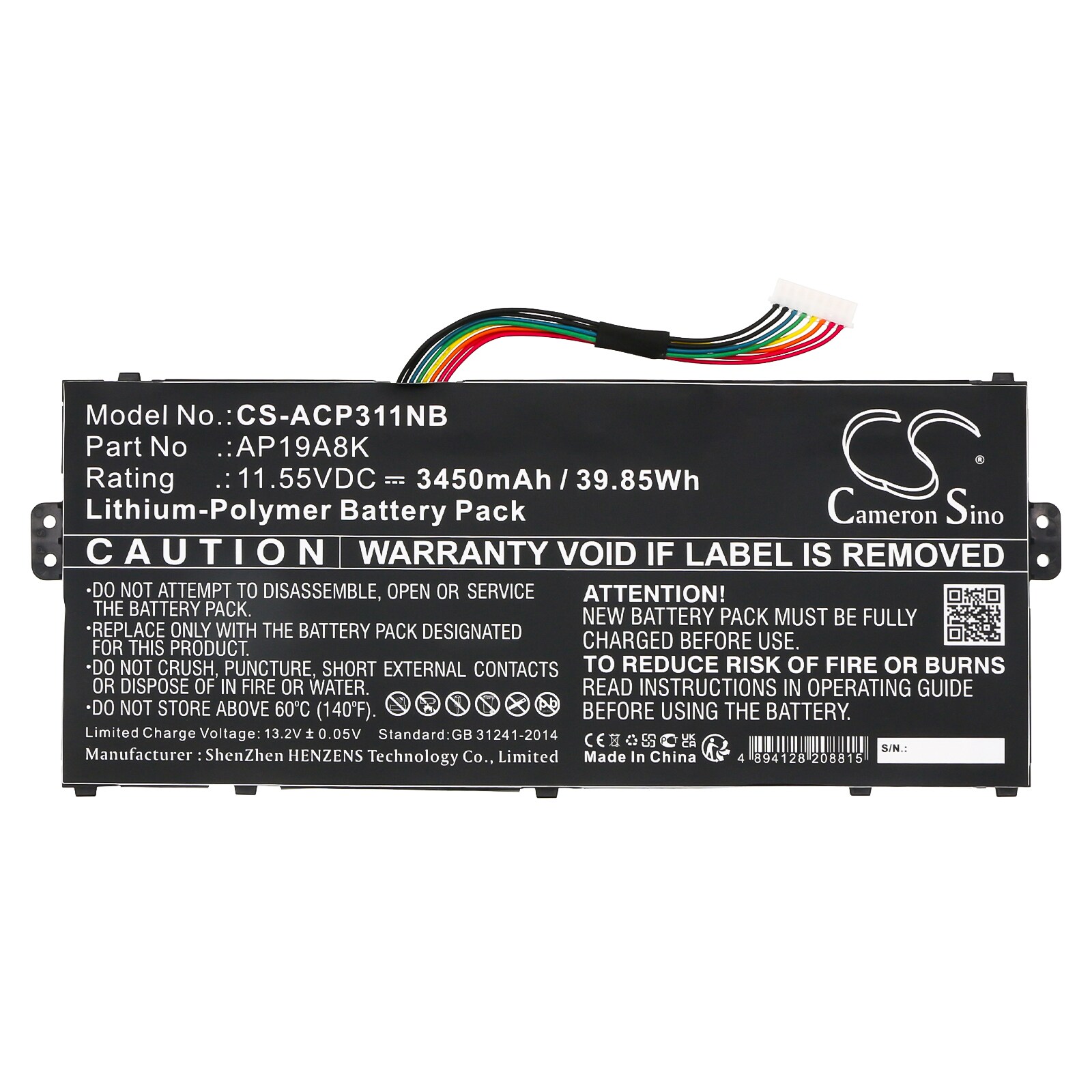 Batteri till Notebook, Bärbar dator för Acer Chromebook Spin 11 CP311-1HN-C3E3 m.fl., bild 3