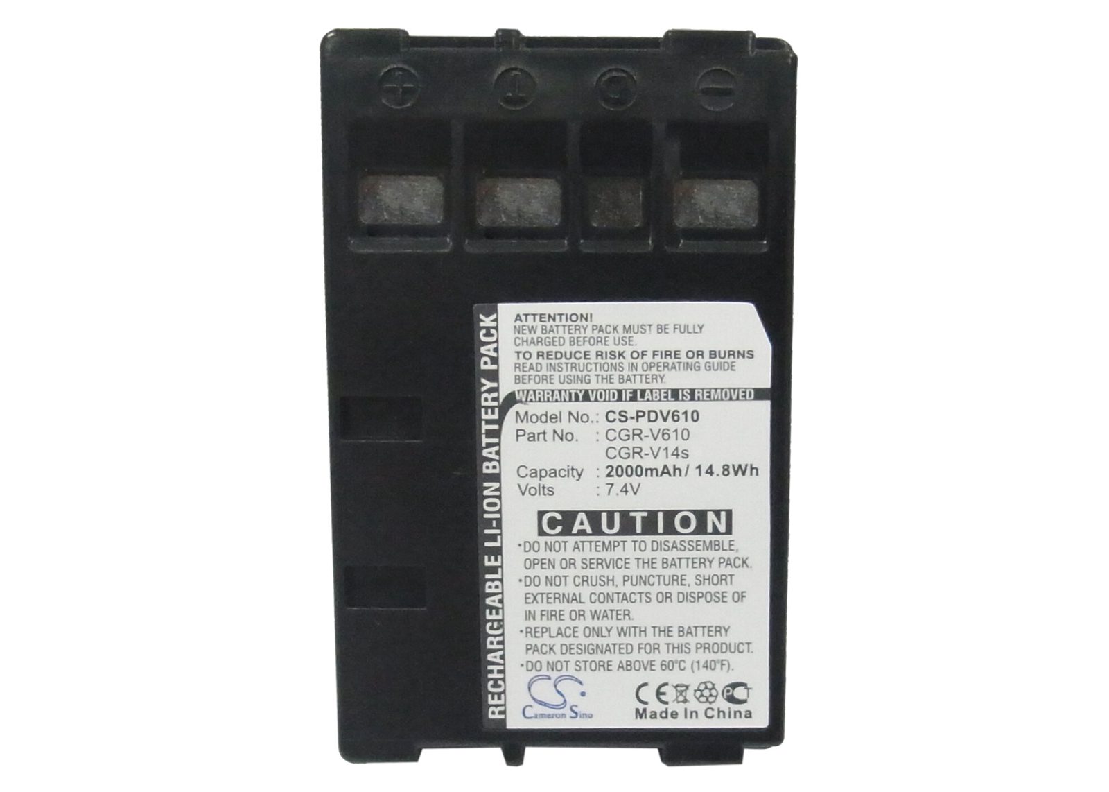 Batteri till Kamera för Panasonic NVRX64, NVRX24, NV-VZ9EU m.fl., bild 5