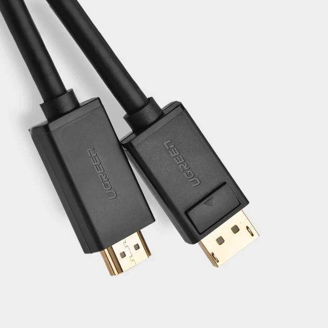 Ugreen enkelriktad DisplayPort till HDMI-kabel 4K 30Hz, 32AWG, 1,5m - Svart, bild 4