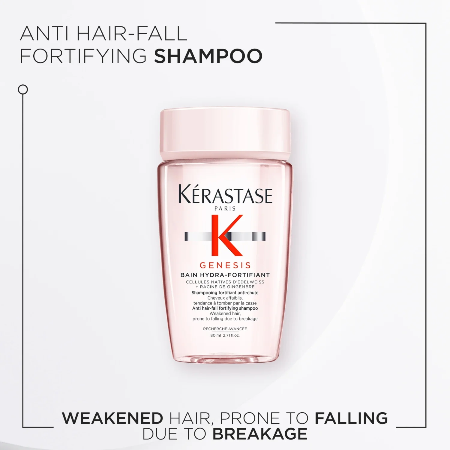 Kérastase Genesis Bain Hydra-Fortifiant Shampoo Travel Size 80 ml, bild 3