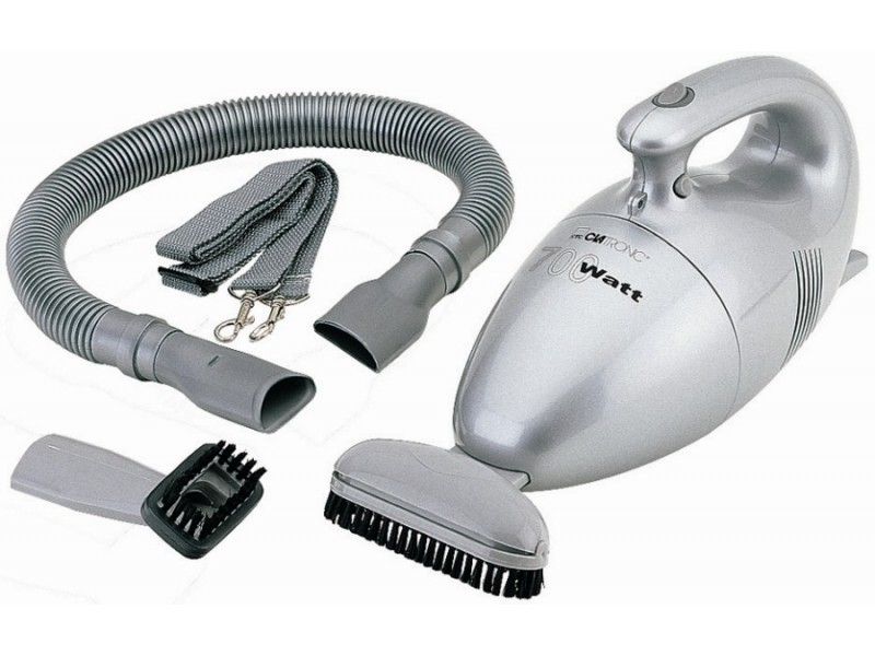 Clatronic HS 2631, Torr, Dammpåse, Grå, 0,8 l, Plast, AC