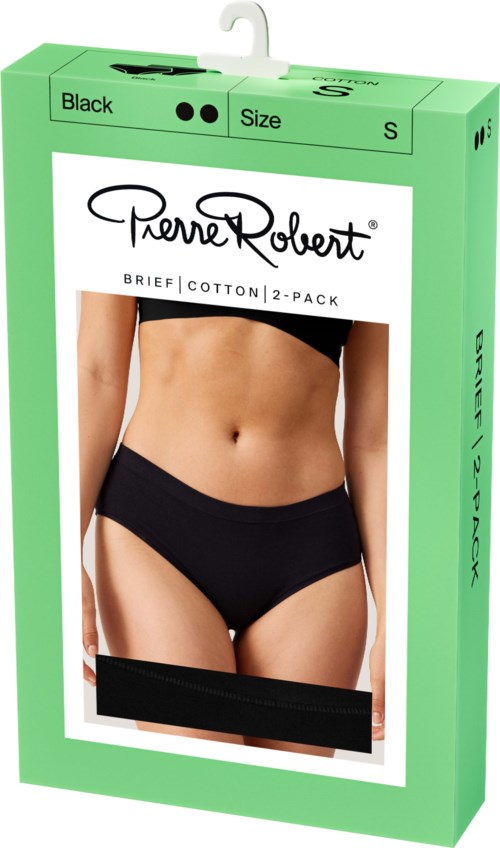 Pierre Robert Brief Cotton X2 Women Black L