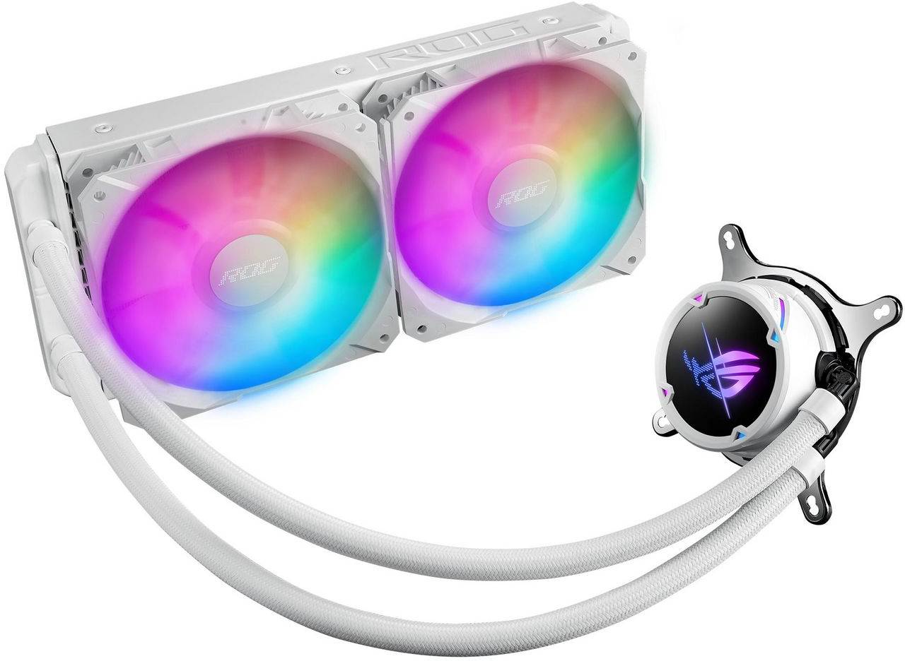 Asus ROG Strix LC II 240 ARGB White Edition, 2x120 mm fläktar - Vit, bild 3