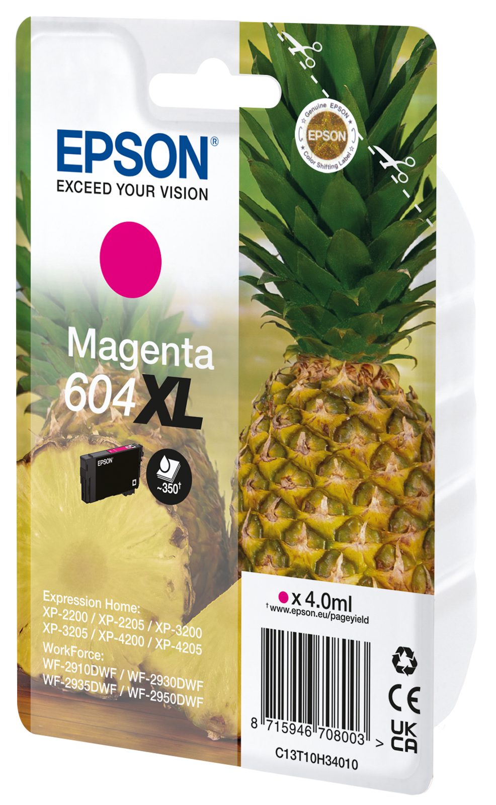 Epson T604XL, magenta bläckpatron, bild 3