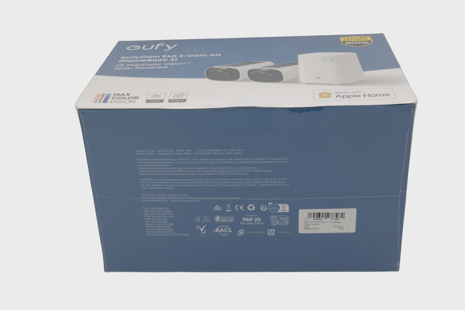 Eufy eufyCam E40 säkerhetskamera + HomeBase 2 (2-pack), bild 3