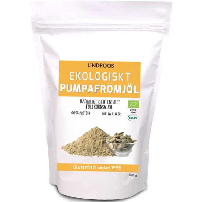 Lindroos Ekologiskt Pumpafrömjöl 500 g