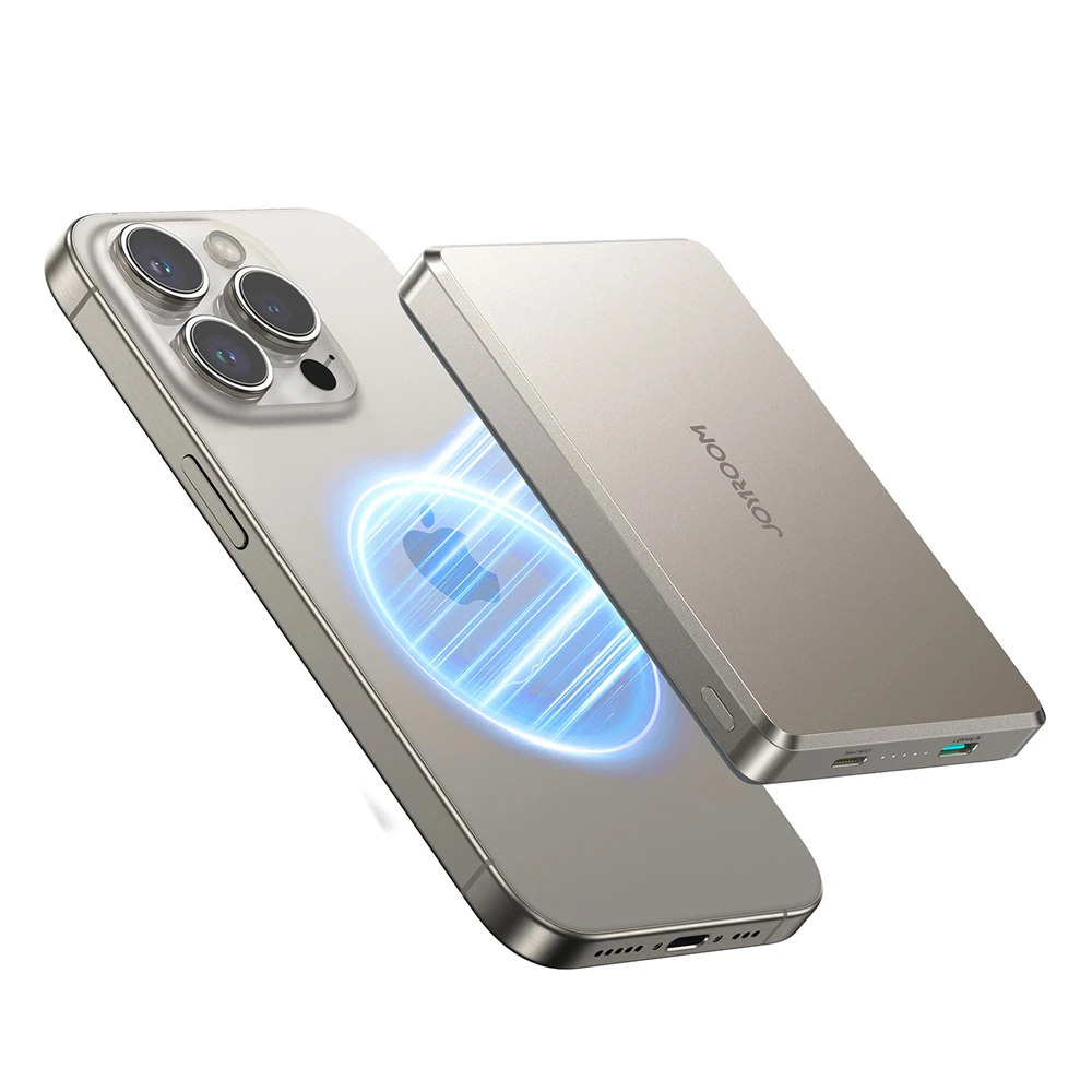 Joyroom Ultratunn magnetisk powerbank 10000mAh, 20W - titan, bild 2