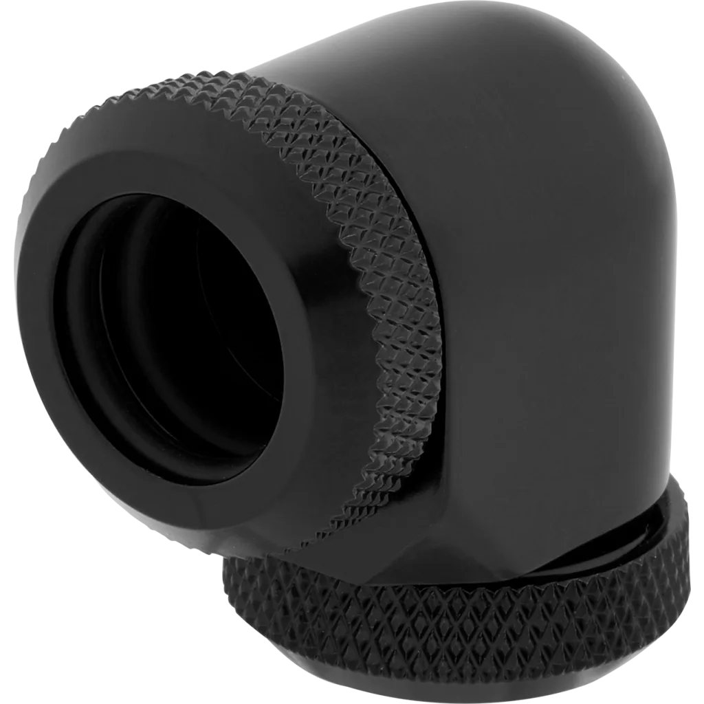 Corsair Hydro X Series XF Hardline 90° 12mm 2-pack - Svart