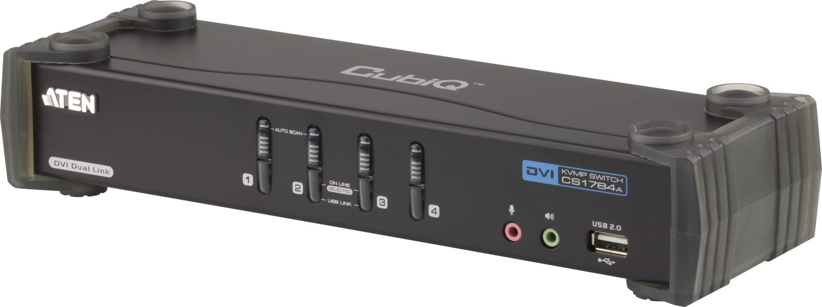 Systemswitch Aten CS1784A, 4-vägs KVM, DVI-D DL, USB 2.0, ljud, bild 3