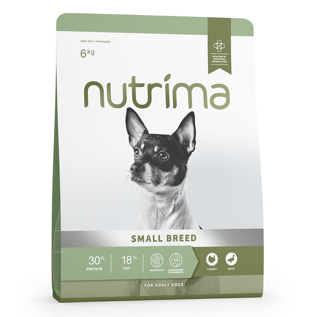 Nutrima Dog Adult Small Breed Turkey & Duck Torrfoder till Hund 6kg