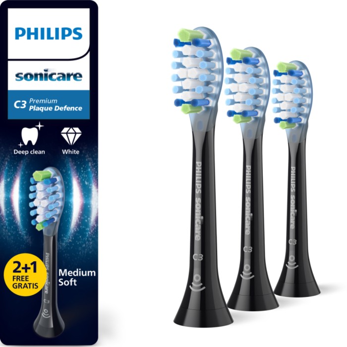 Philips Sonicare Premium Plaque Defence Brush Heads 3pcs