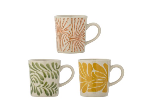 Bloomingville - Fauni Cup - Multicoloured Stoneware - Set of 3, bild 2