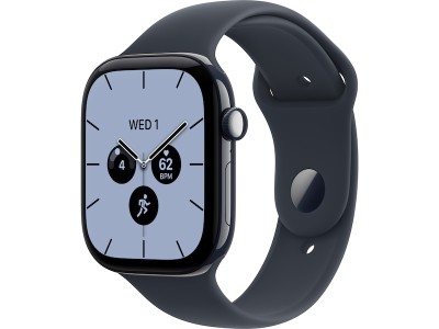 Apple Watch Series 12 GPS + Cellular 46 mm nattblå keramik, marinblå Sportband - S/M