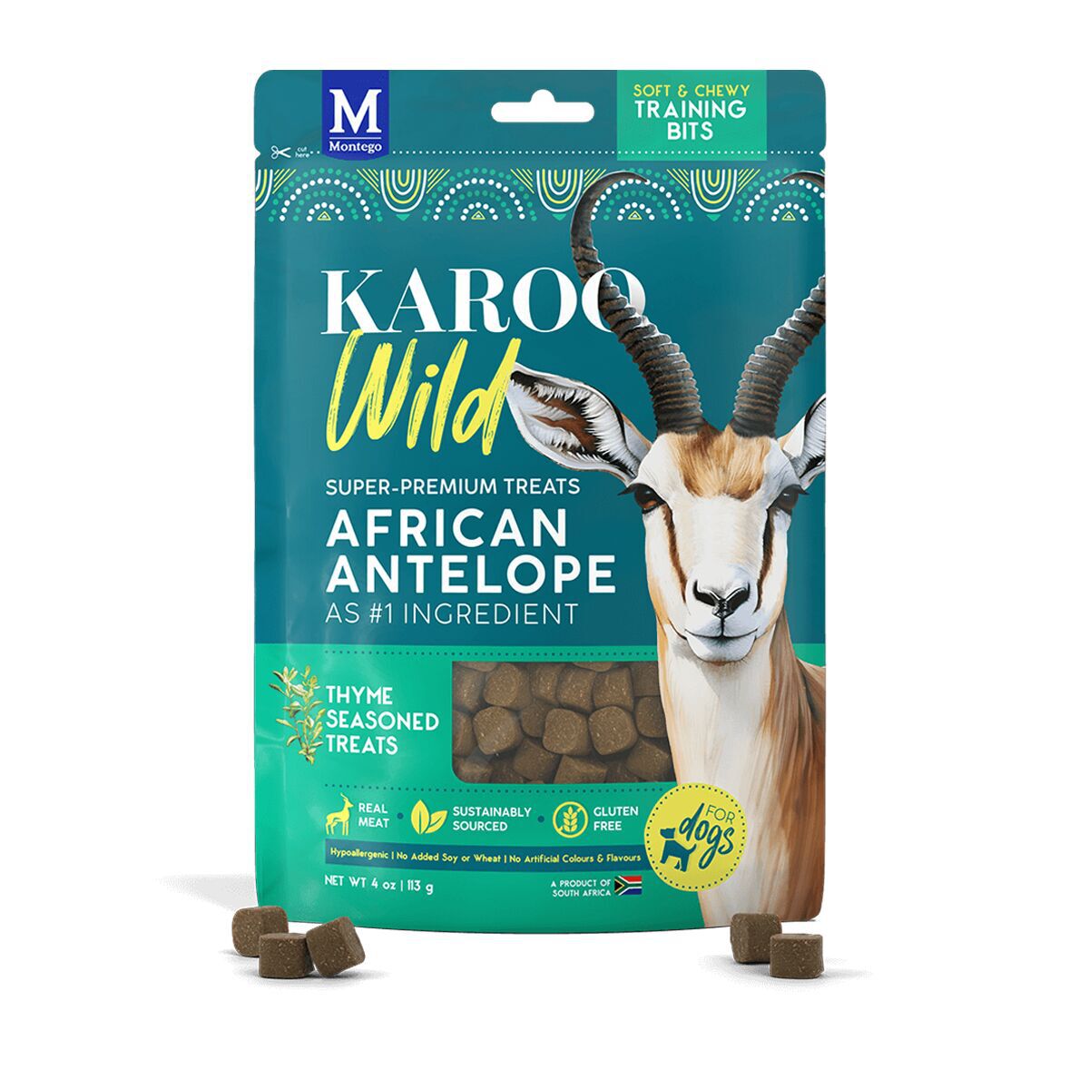 Karoo Wild Hundträningsgodis med Timjan och Antilopkött