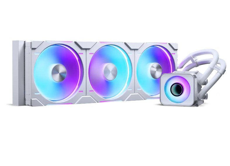 Phanteks Glacier One 420D30 3x140DRGB AIO vätske CPU kylare (vit)