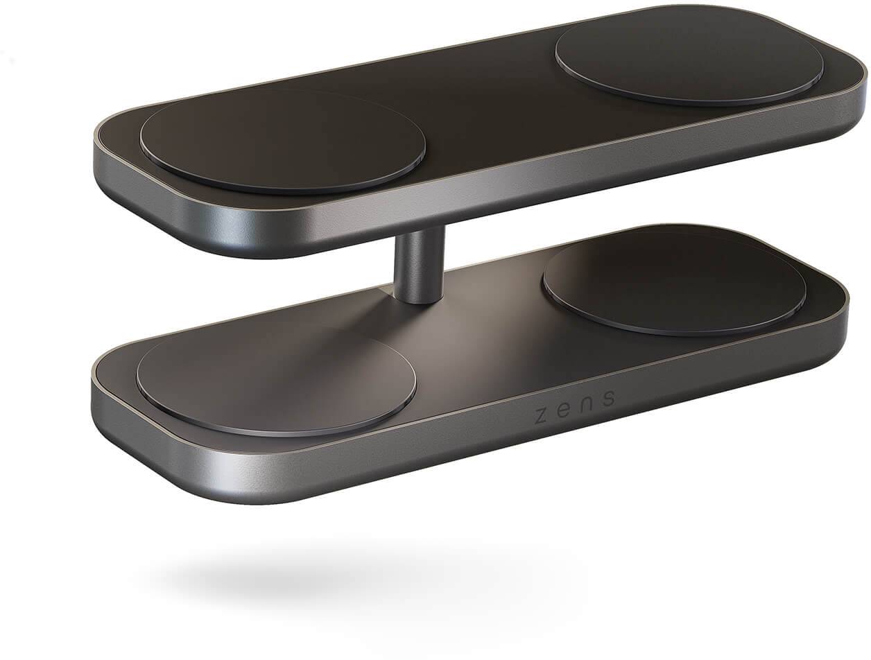 Trådlös laddare ZENS Wireless Charger Quattro Pro 4 Qi2, laddning av 4 enheter samtidigt, inkl. 65W strömadapter - Svart, bild 3