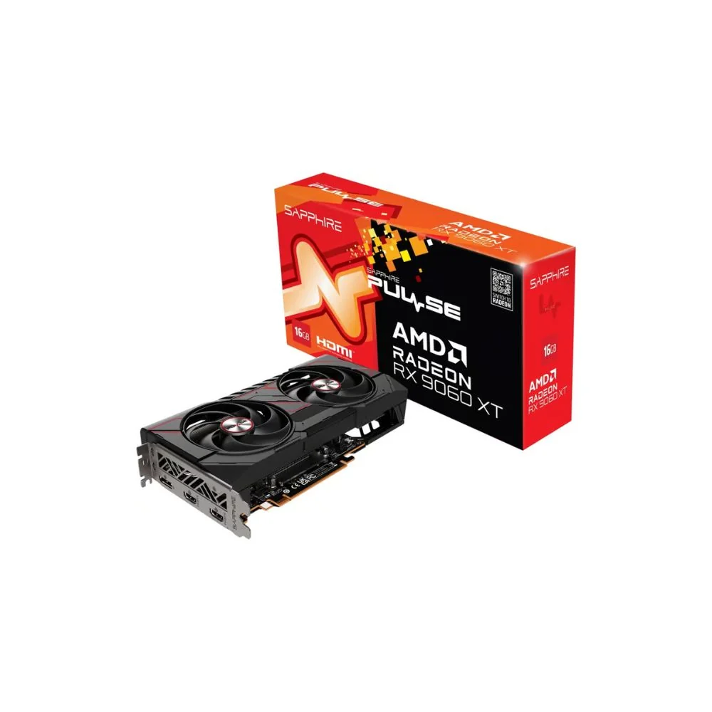 SAPPHIRE PULSE AMD Radeon RX 9060 XT GAMING OC 16GB grafikkort