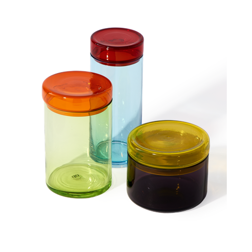 POLSPOTTEN - Caps and Jars - Flerfärgad - Set om 3