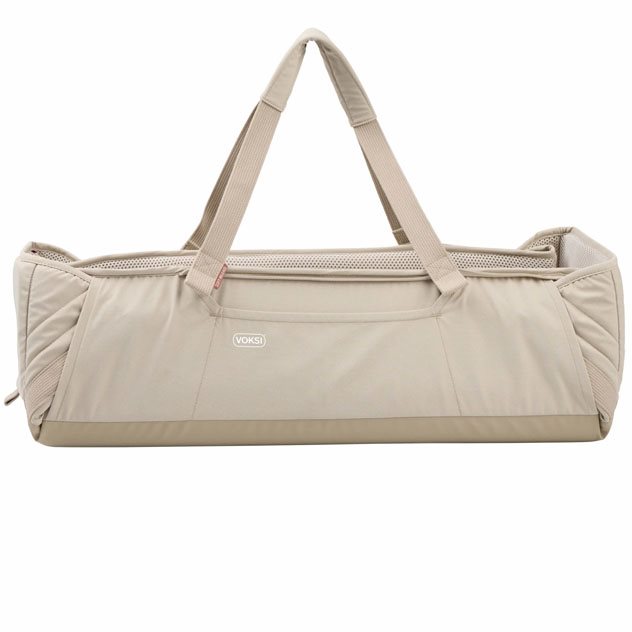 Voksi Carry Me mjuklift/babynest, seashell sand leaf