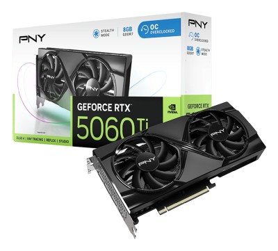 PNY GeForce RTX 5060 Ti OC Dual Fan 8 GB GDDR7, HDMI/3xDP