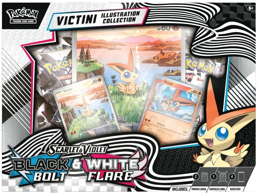 Pokemon Scarlet & Violet 10.5: Black Bolt & White Unova Victini Illustration Collection