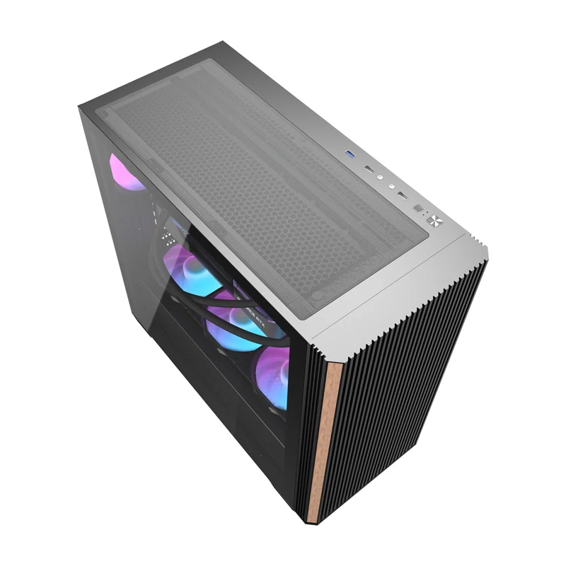 Darkflash DS900WS Computer Case + 4 Fans - Chassi - Svart, bild 3