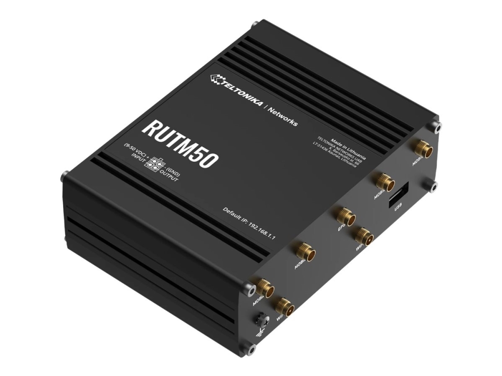 Teltonika RUTM50 5G-router dual-SIM Wi-Fi 5, 5x Gigabit Ethernet, US-version