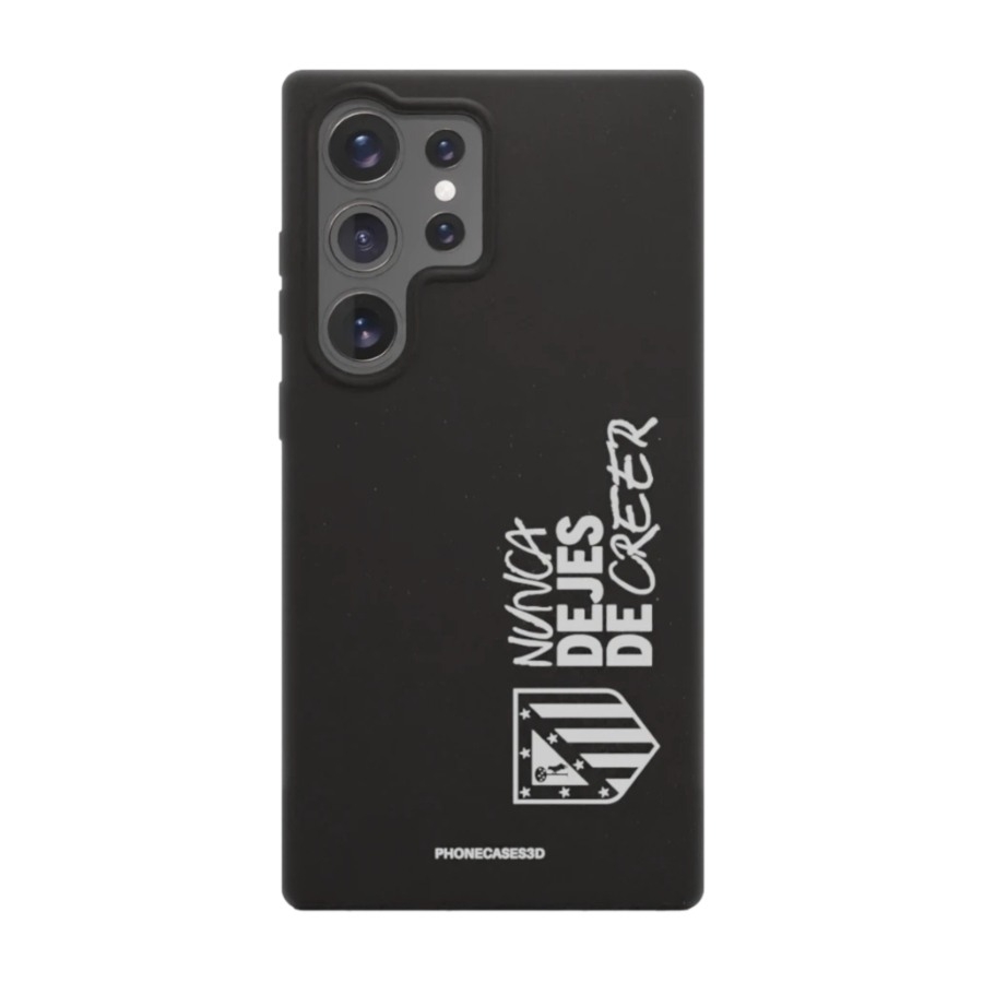Phonecases3D Samsung Galaxy S25 Ultra Atlético de Madrid skal tillverkat med Fibriva™, svart