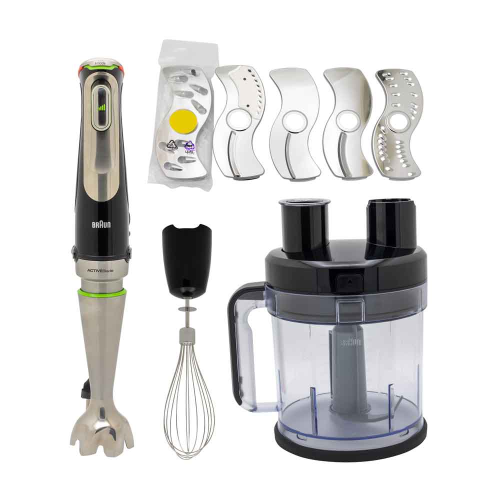 Braun MultiQuick 9 MQ 9195XLI stavmixer 1200 W 2 L, svart/rostfritt stål