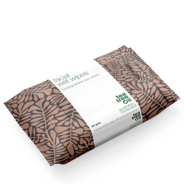 Australian Bodycare Facial Wet Wipes – Gentle Cleansing And Refreshing Wipes For Makeup Removal 24 pcs 24 pcs